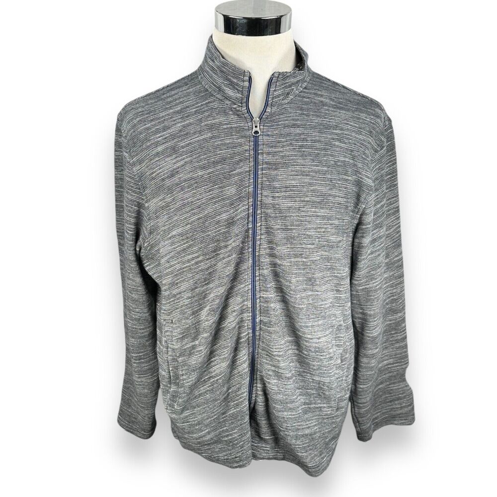 Robert‎ Graham Tablas Sweater Men’s XL Black Full Zip Long Sleeve 100% Cotton